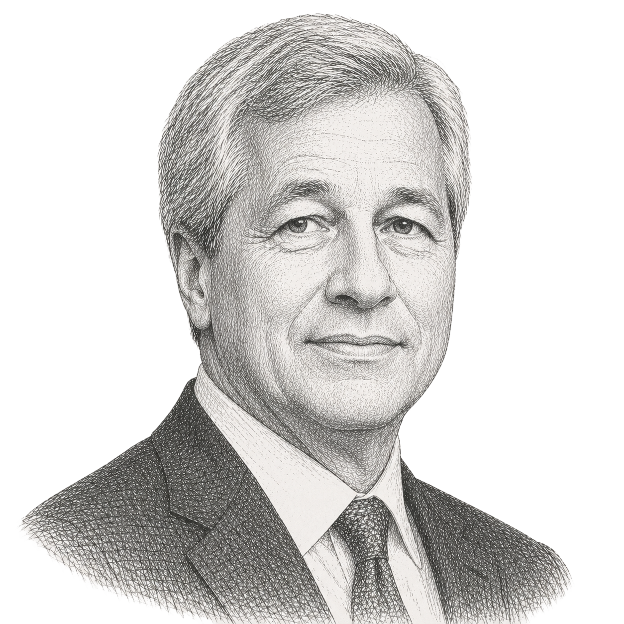Stylized portrait of Jamie Dimon