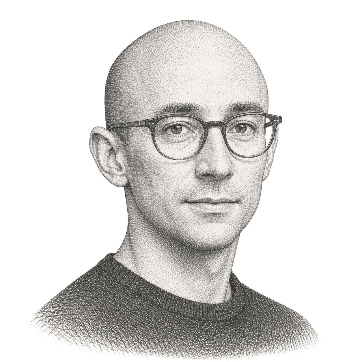 Stylized portrait of Tobi Lütke